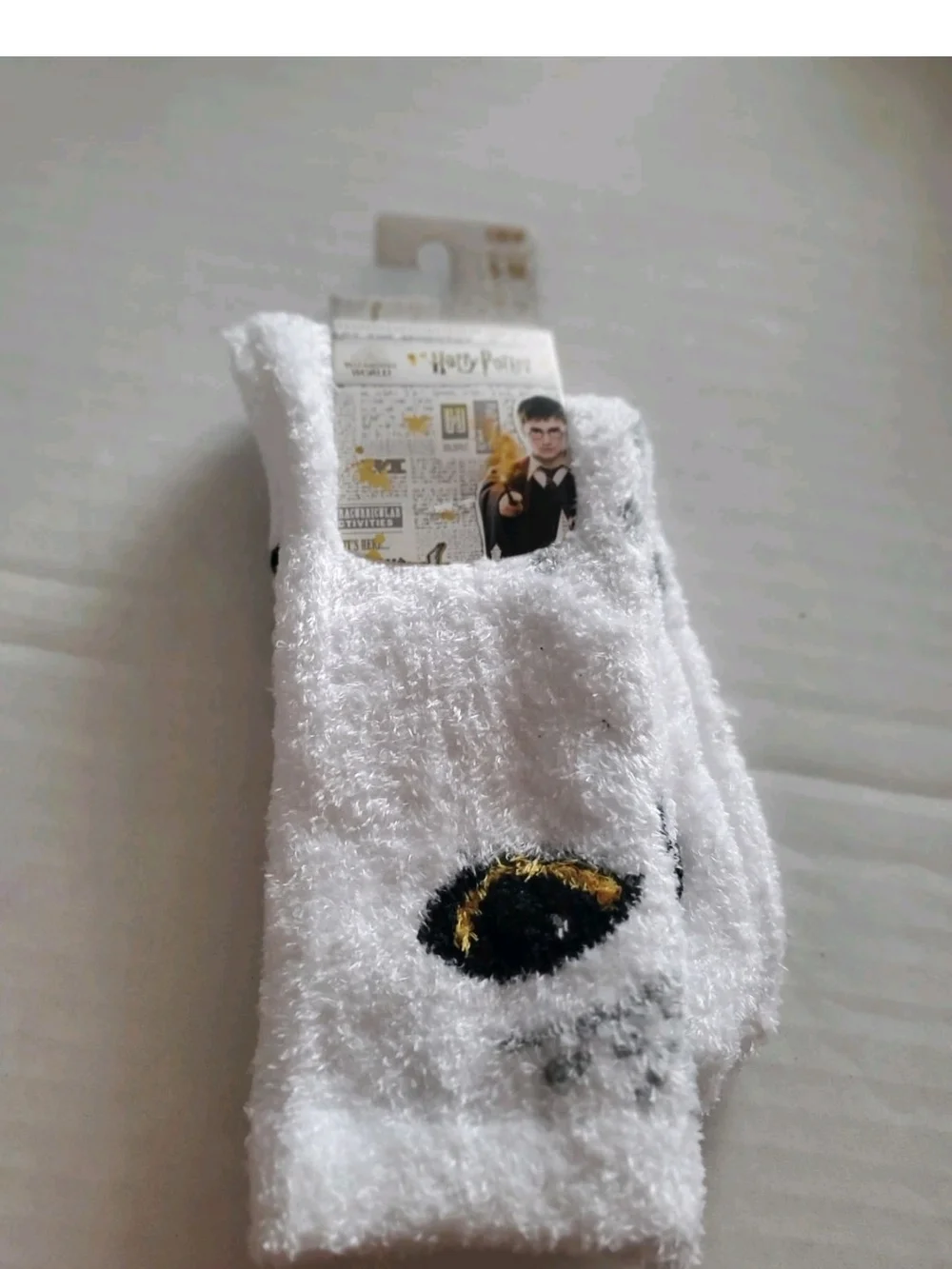 Warner Bros. Harry Potter Plush Adult Hedwig Snowy Owl Crew Socks $15.00